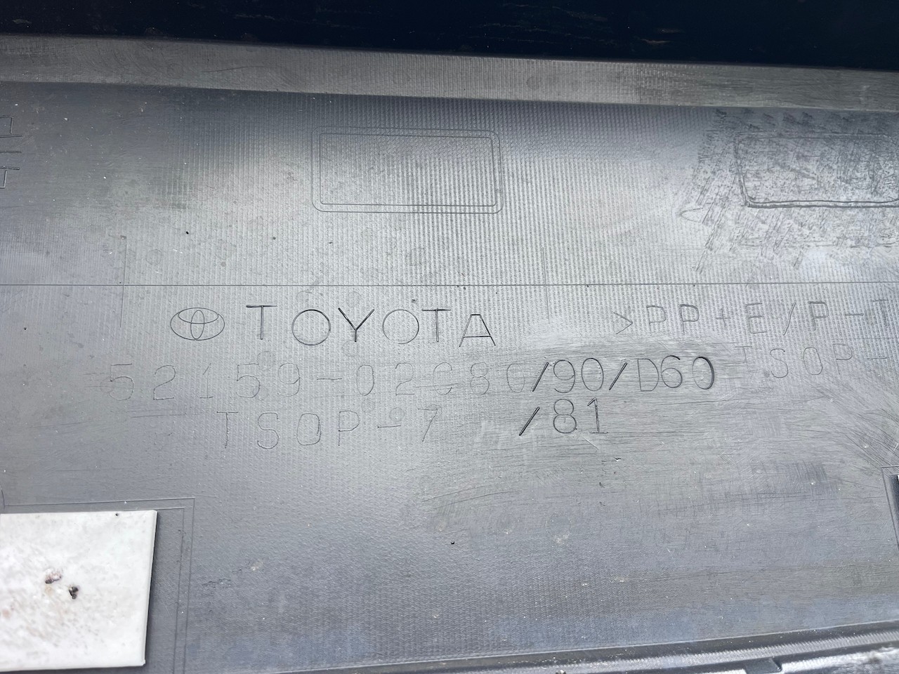 Toyota Corolla Hybrid Vvt Touring 2019-2023 Rear Bumper No Pdc Genuine [t653]