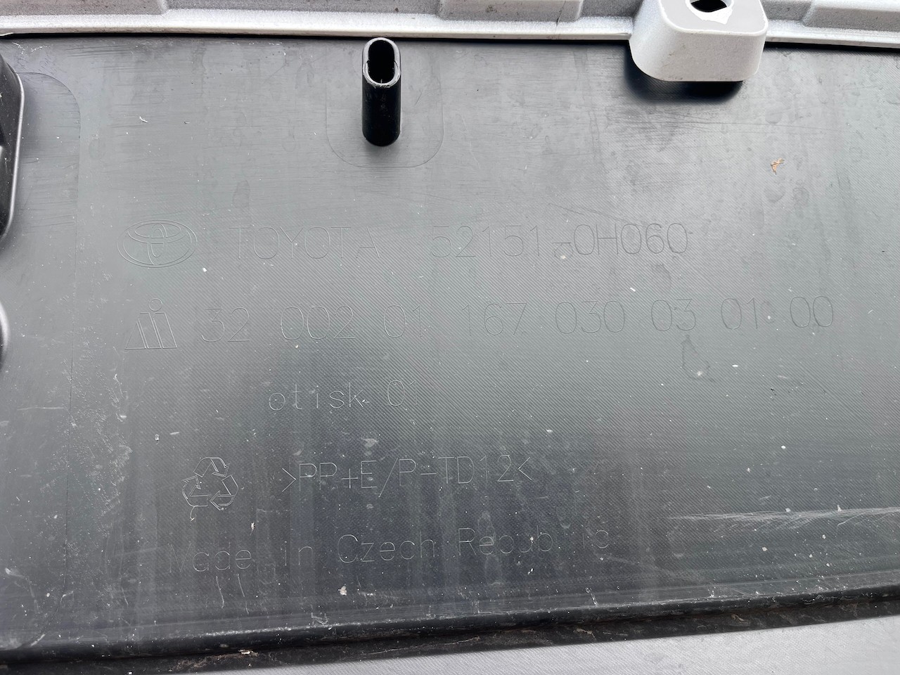 Toyota Aygo X Pure Mk2 2022-2025 Rear Bumper No Pdc Genuine [t688]