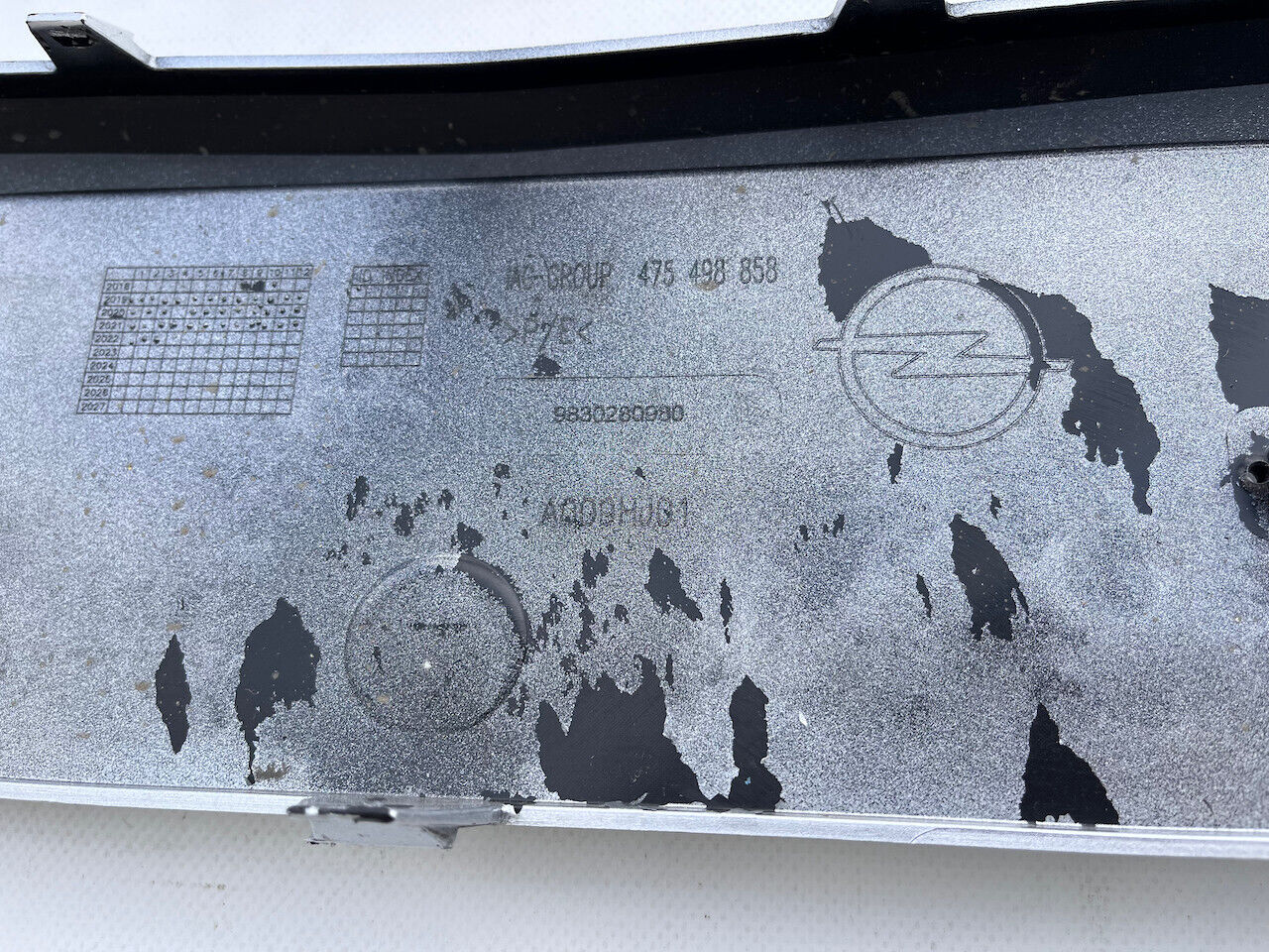 Vauxhall Corsa F Se 2020-on Front Bumper Silver 6 Pdc Genuine [q15]