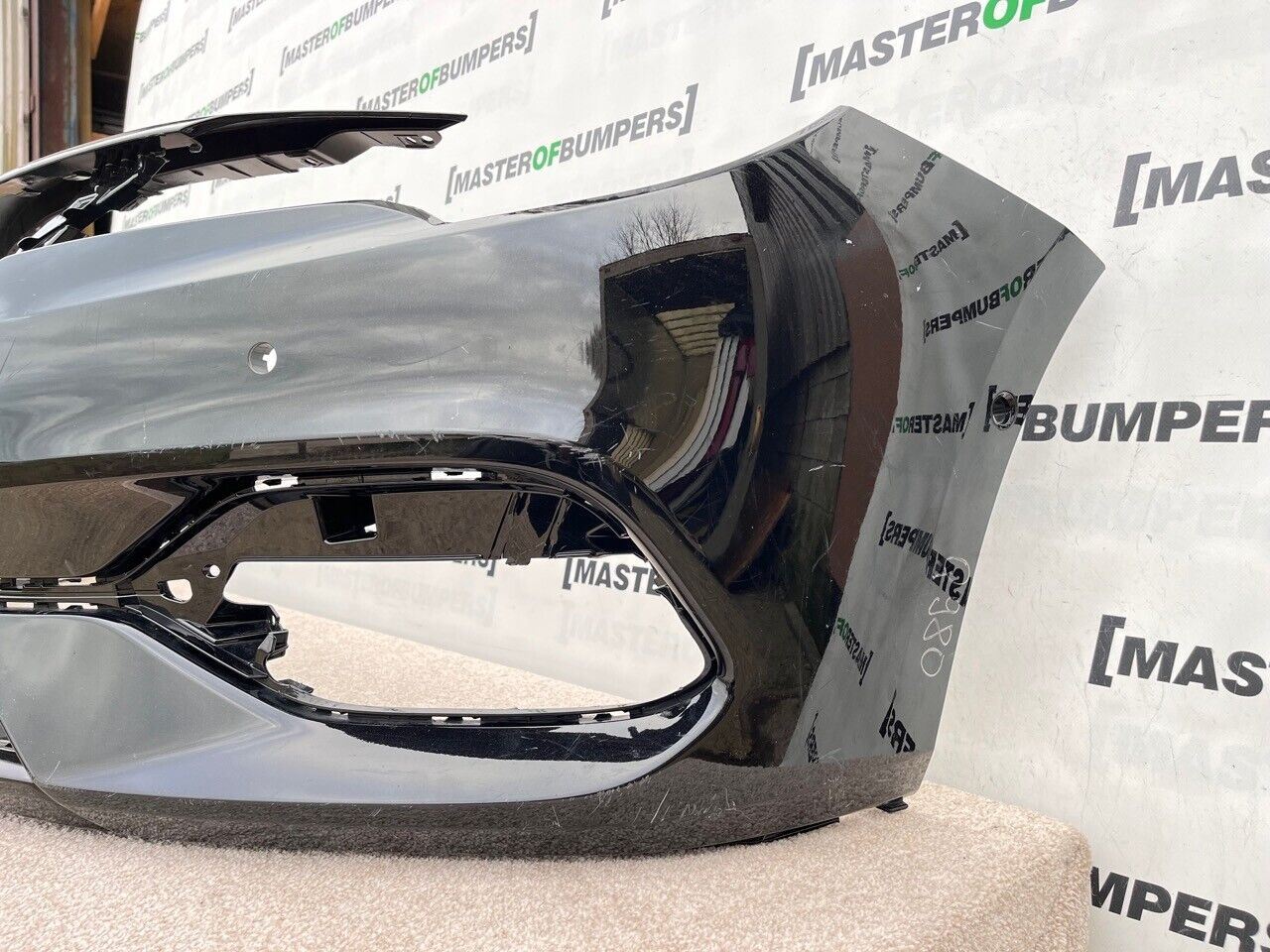 Vauxhall Astra K Face Lift 2020-2022 Front Bumper Black 6 Pdc Genuine [q980]