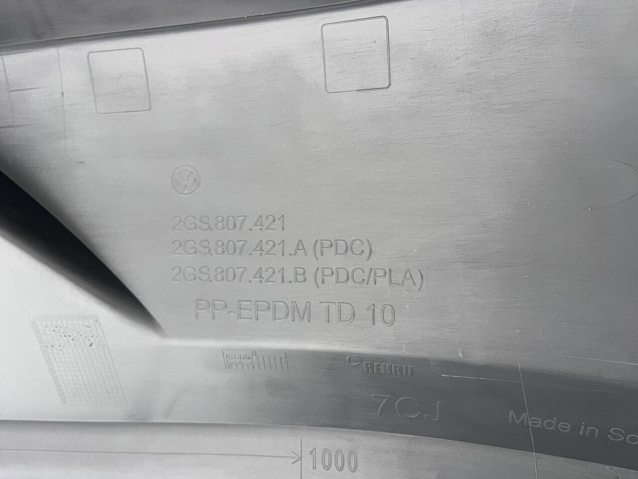 VW Polo Se Comfort Mk6 Hatchb 2017-2021 Rear Bumper Primer No Pdc Genuine [v236]