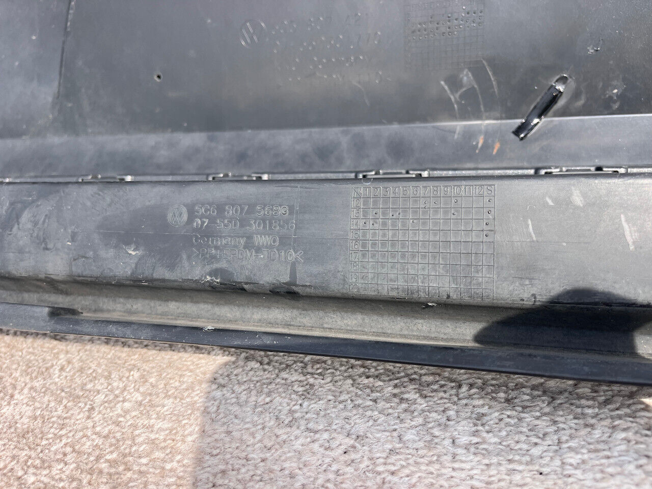 VW Golf Gti Gtd Mk7.5 Lift Hatchback 2017-2019 Rear Bumper 6 Pdc Genuine [v280]