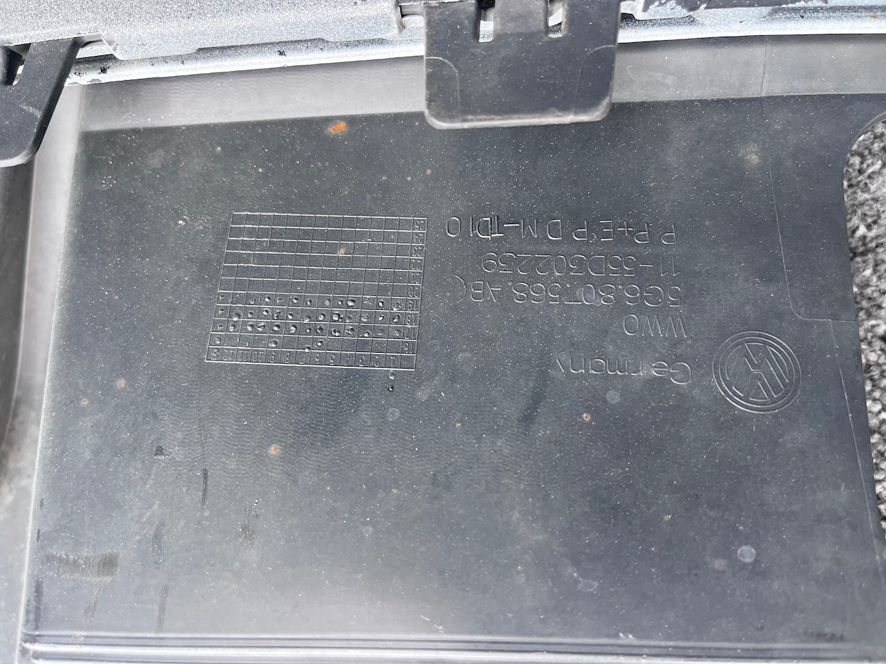 VW Golf Gti Gtd Mk7.5 Lift Hatchback 2017-2019 Rear Bumper 4 Pdc Genuine [v393]