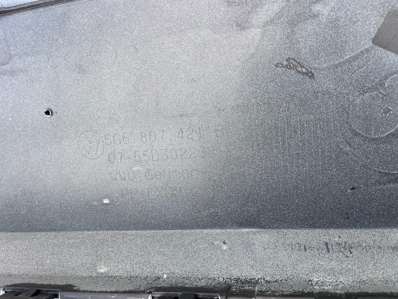 VW Golf Gti Gtd Mk7.5 Lift Hatchback 2017-2019 Rear Bumper 4 Pdc Genuine [v393]