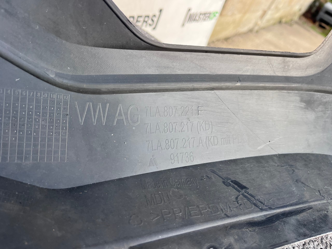 VW Transporter Caravele T6.1 Lift 2020-2023 Front Bumper Textured Genuine [v432]