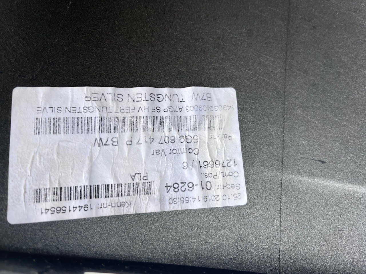 VW Golf R Line Gt Estate Only Mk7.5 2017-2019 Rear Bumper 6 Pdc Genuine [v463]