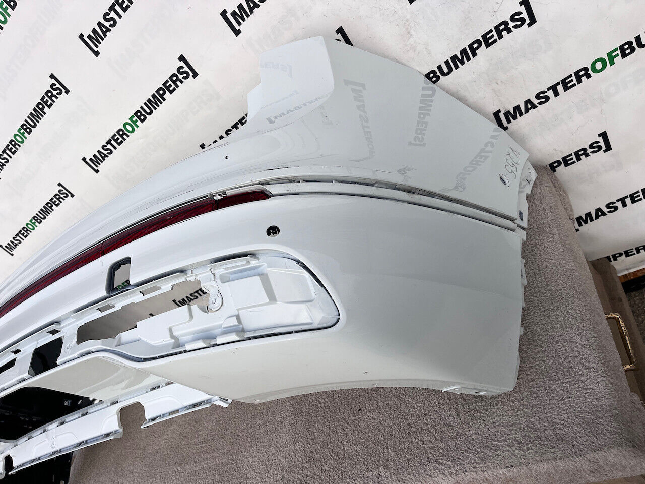 VW Tiguan R Line Mk2 Lift 2020-2023 Rear Bumper White 6 Pdc Genuine [v255]