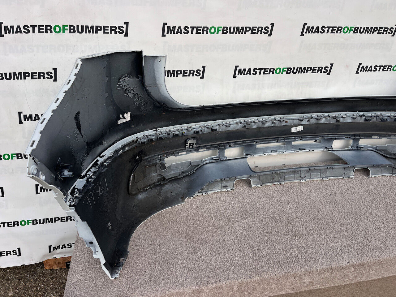 VW Tiguan R Line Mk2 Lift 2020-2023 Rear Bumper White 6 Pdc Genuine [v255]