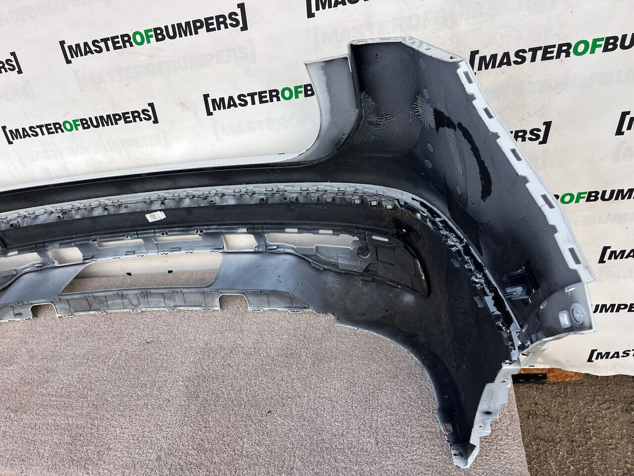 VW Tiguan R Line Mk2 Lift 2020-2023 Rear Bumper White 6 Pdc Genuine [v255]