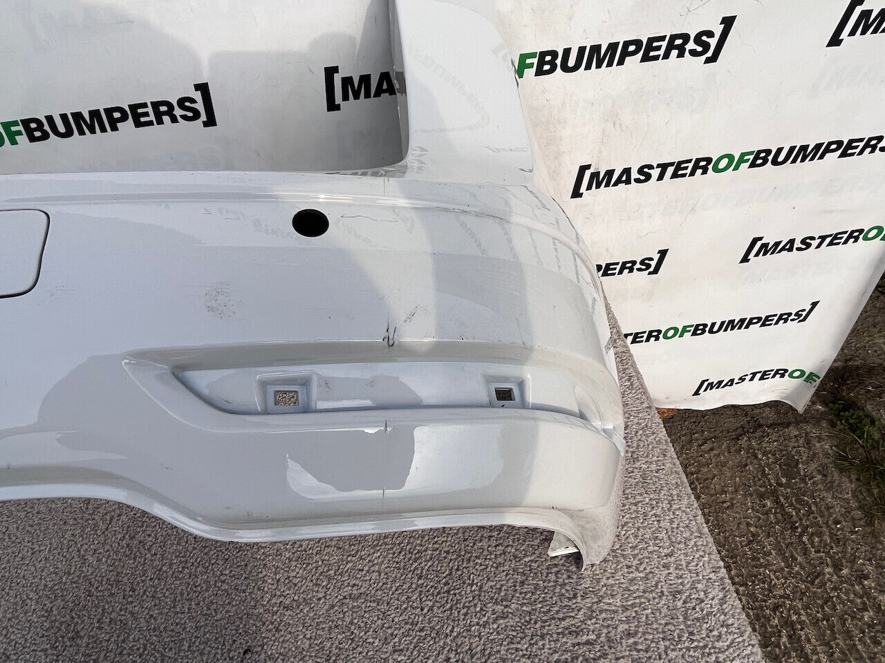 VW Caddy Maxi Van Mpv Mk5 2020-2025 Rear Bumper White 4 Pdc Genuine [v256]