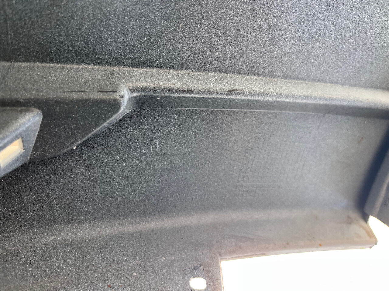 VW Caddy Maxi Van Mpv Mk5 2020-2025 Rear Bumper White 4 Pdc Genuine [v256]