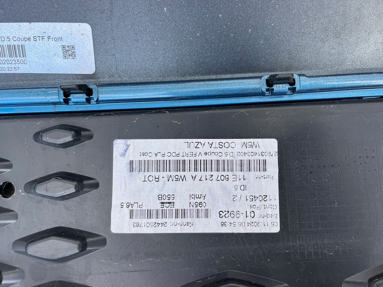 VW Id5 Id.5 Coupe Style 2023-on Front Bumper 6 Pdc Genuine [v285]