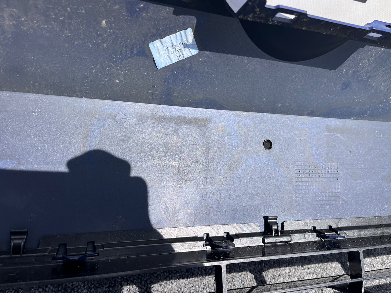 VW Golf R Mk7.5 Hatchback Esta 2017-2019 Front Bumper 4 Pdc +jets Genuine [v293]