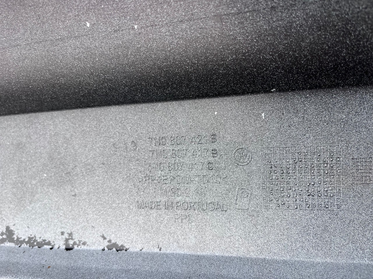 VW Sharan Mk2 7n0 Mpv Sel 2010-2022 Rear Bumper 4 Pdc Genuine [v353]