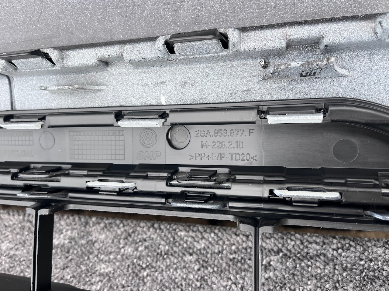 VW T-roc Troc R-line Lift 2022-2024 Front Bumper 6 Pdc Genuine [v391]