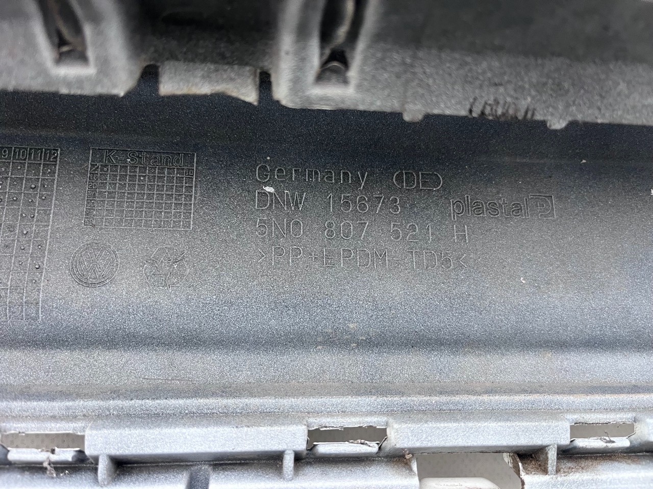 VW Tiguan R Line Mk1 Facelift 2010-2015 Rear Bumper 6 Pdc Genuine [v474]