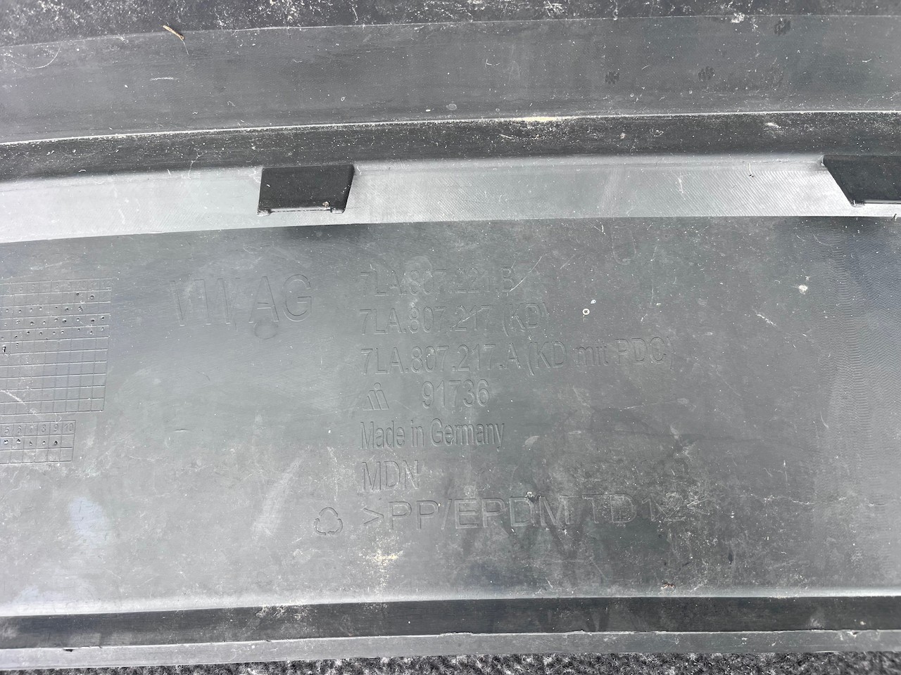 VW Transporter Caravele T6.1 Lift 2020-2023 Front Bumper Textured Genuine [v625]