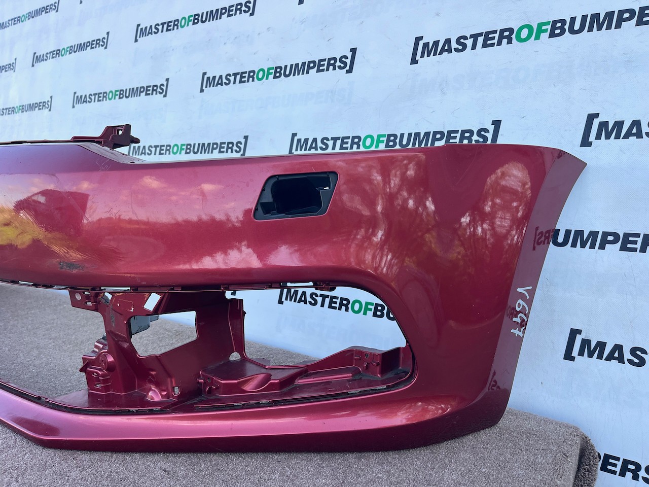 VW Polo Se Gt Bluemotion 6c 2014-2017 Front Bumper No Pdc +jets Genuine [v647]