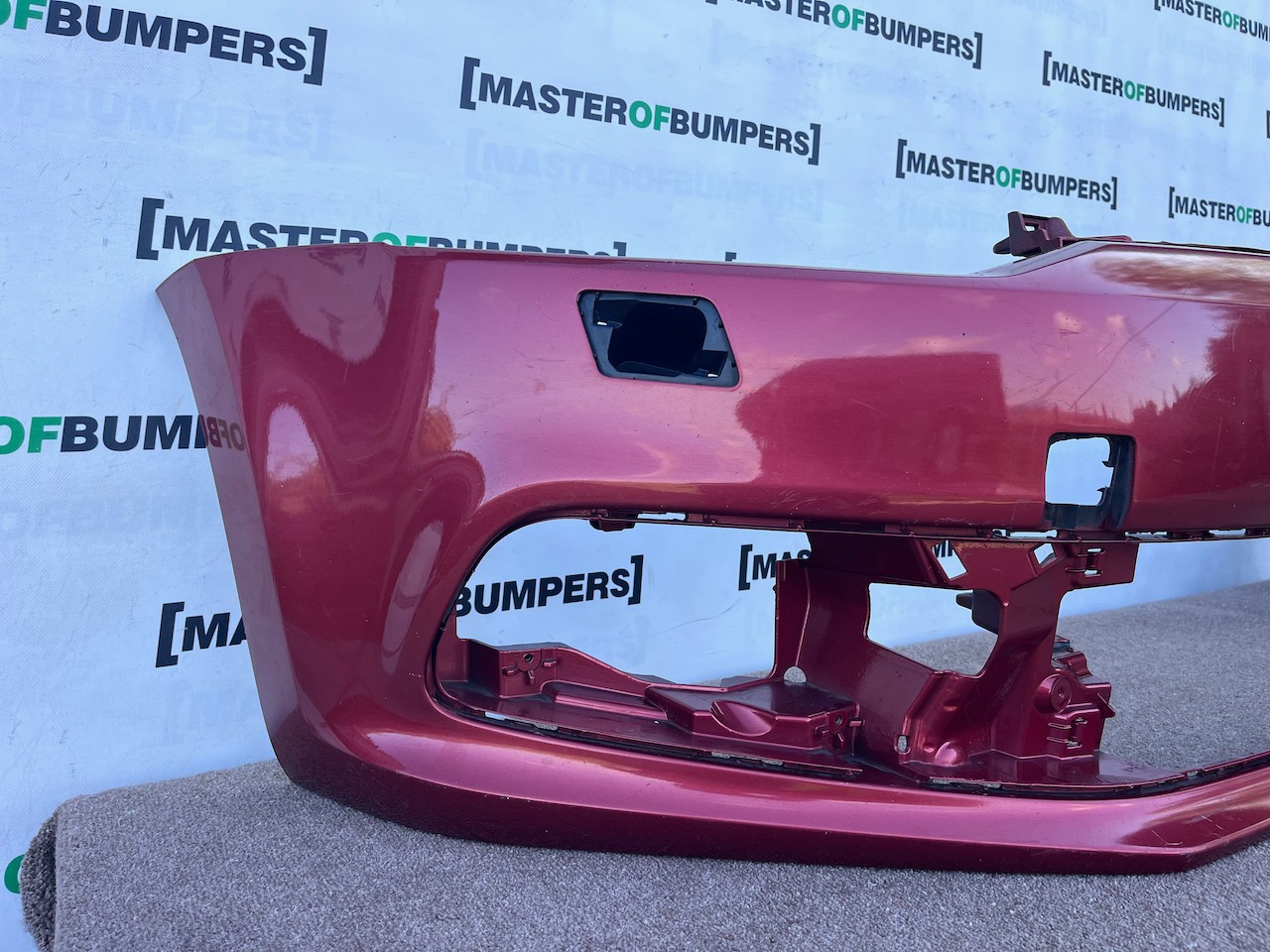 VW Polo Se Gt Bluemotion 6c 2014-2017 Front Bumper No Pdc +jets Genuine [v647]
