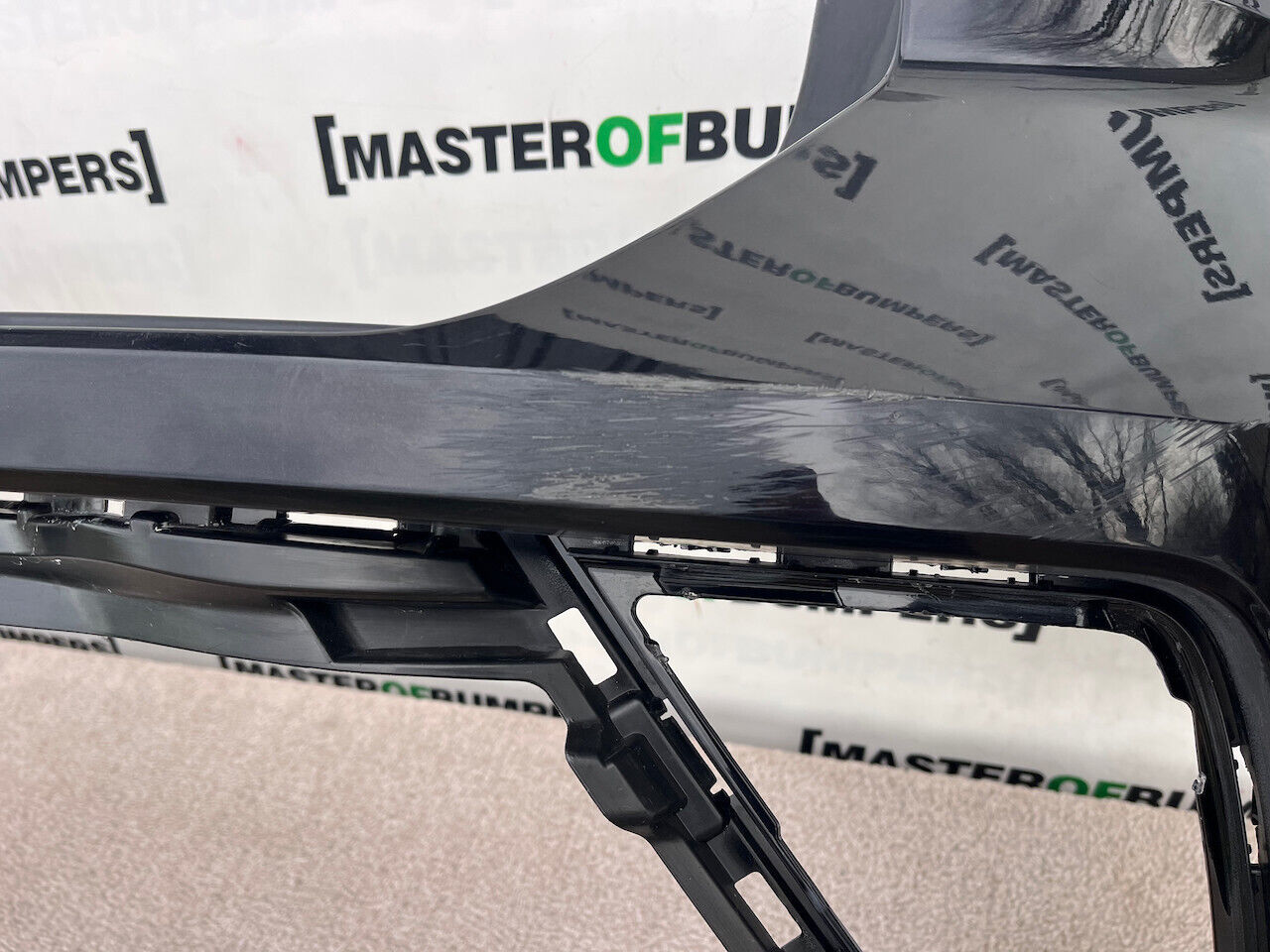 VW T-roc T Roc R Lift 2022-on Rear Bumper Black 6 Pdc Genuine [v240]