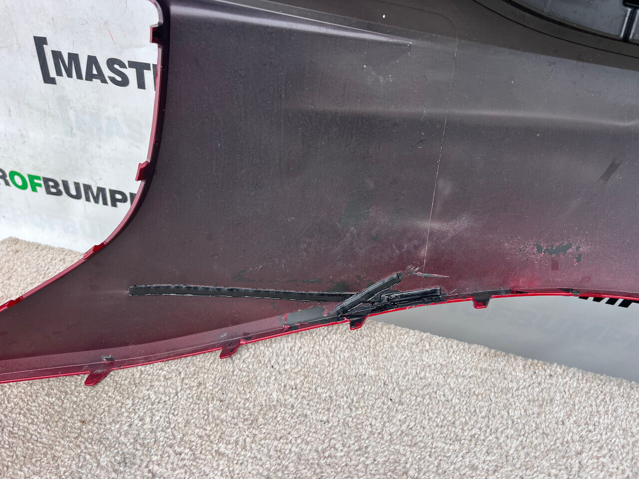 VW Id4 Id.4 Life Max 2021-on Front Bumper Red 6 Pdc Genuine [v250]