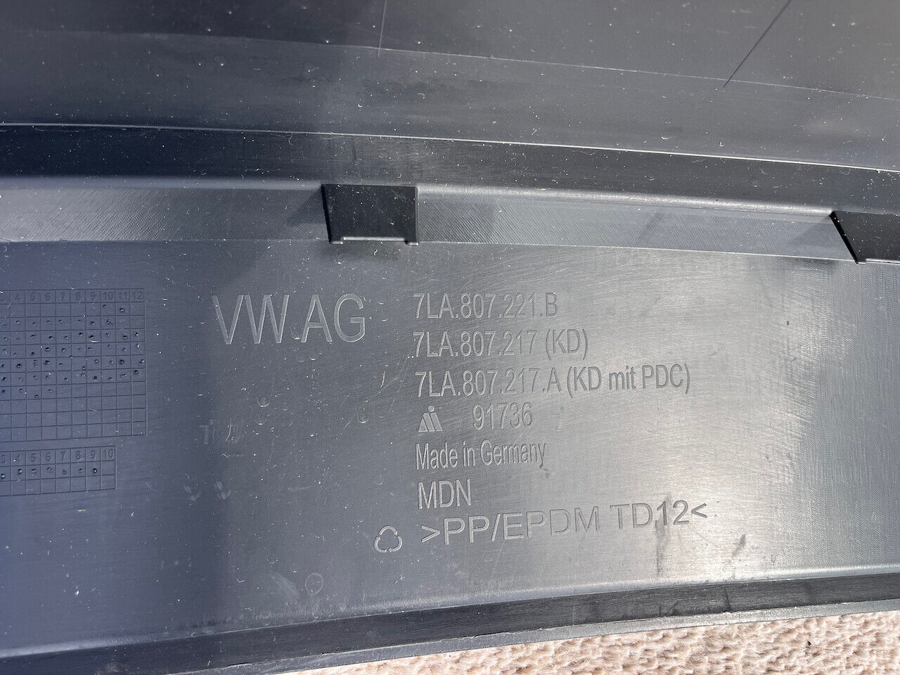 VW Transporter Van T6 Lift T6.1 2020-2023 Front Bumper Textured Genuine [v272]