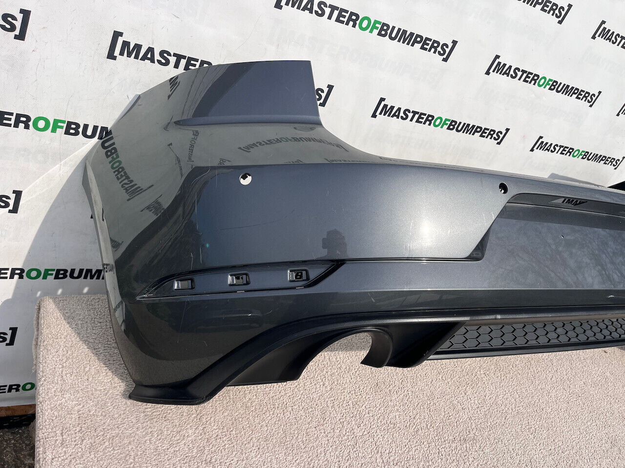 VW Golf Gti Gtd Mk7.5 Lift Hatchback 2017-2019 Rear Bumper 4 Pdc Genuine [v279]