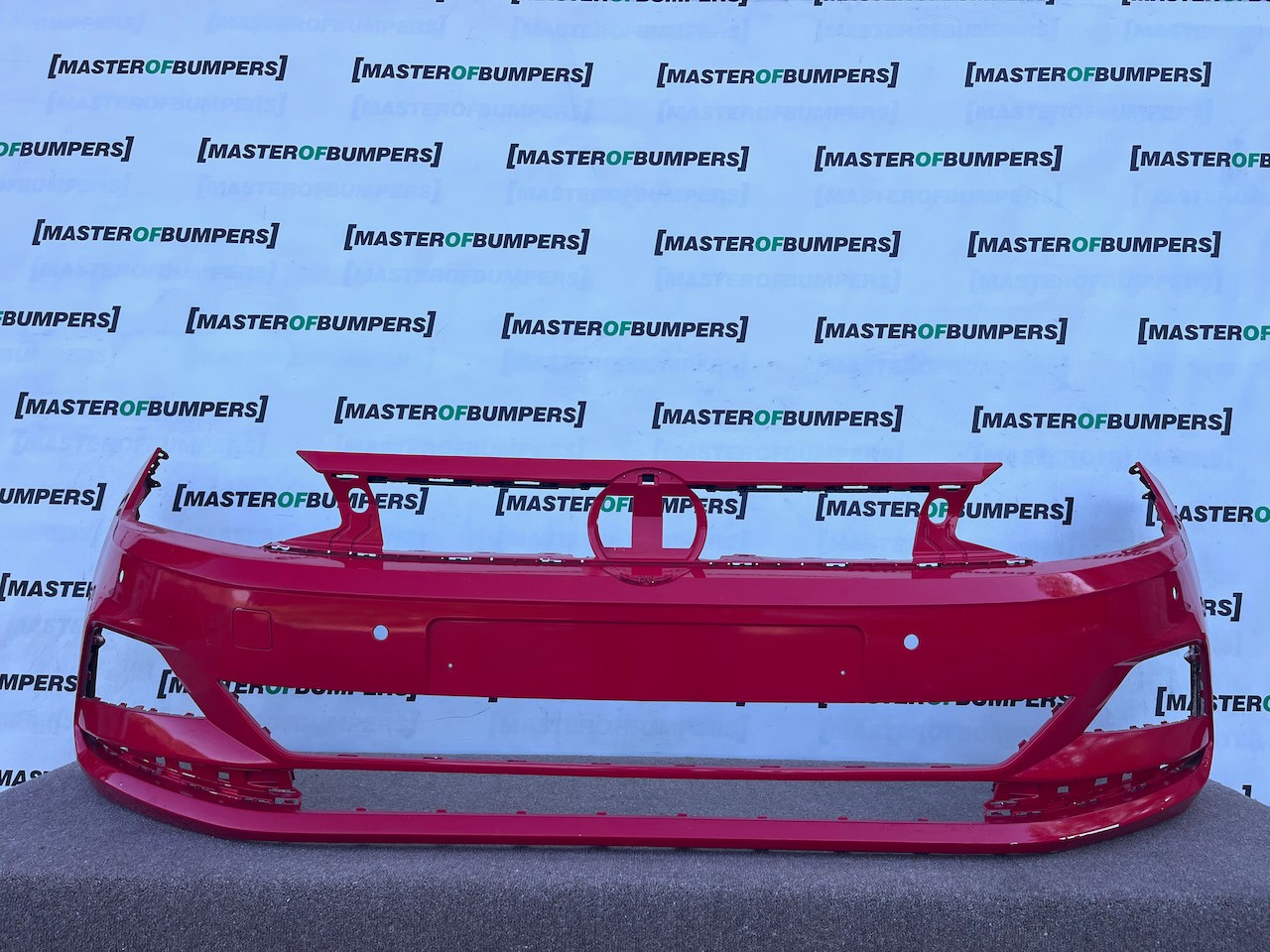 VW Polo Se Bluemotion Mk6 Hatchback 2021-2024 Front Bumper 4 Pdc Genuine [v649]