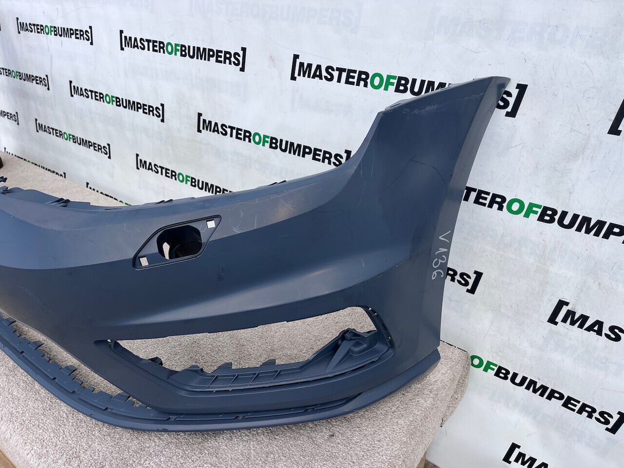 VW Golf R Line Mk7 2012-2016 Front Bumper Primer No Pdc + Jets Genuine [v136]