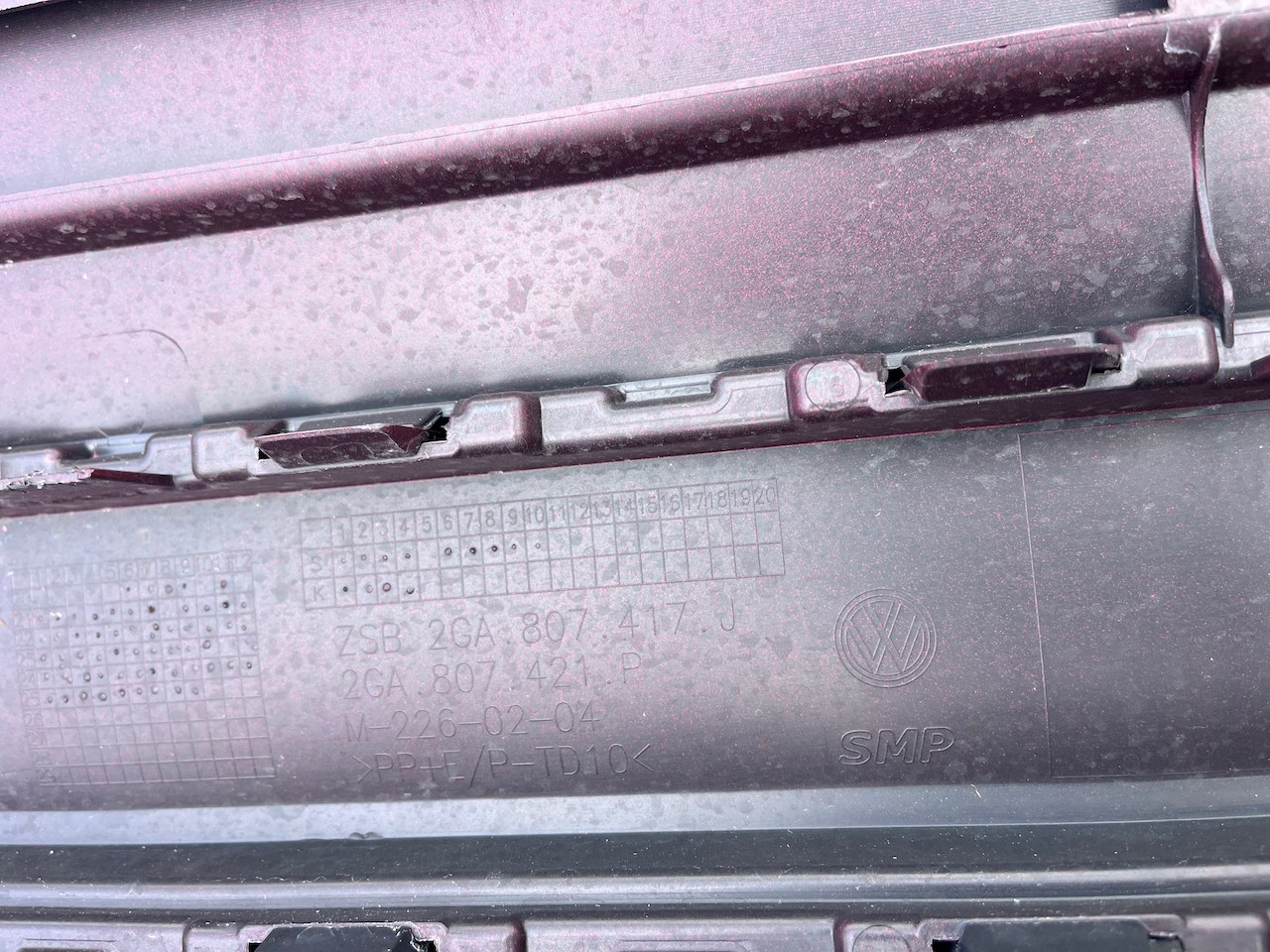VW T-roc Troc R-line Lift Hatchback 2022-2025 Rear Bumper 6 Pdc Genuine [v641]