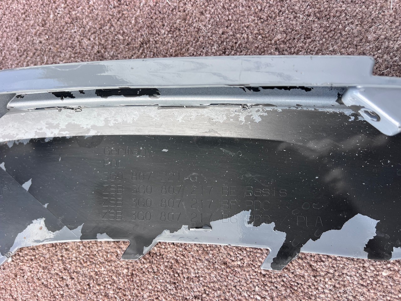 VW Passat Gte R-line B8 Lift Saloon 2020-2024 Front Bumper 4 Pdc Genuine [v657]