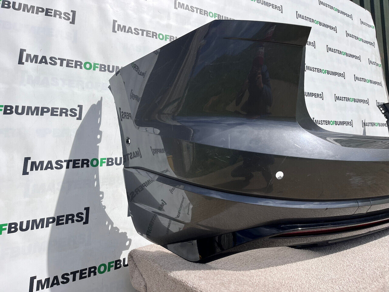 VW Touareg R Line Mk3 2018-2022 Rear Bumper Grey 6 Pdc Genuine [v18]