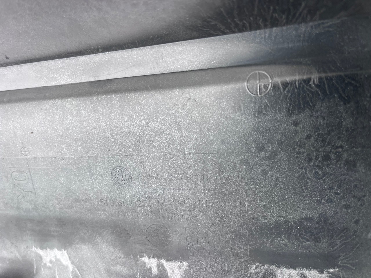 VW Golf Sv Sportsvan 2014-2017 Front Bumper 4 Pdc + Jets Genuine [v408]