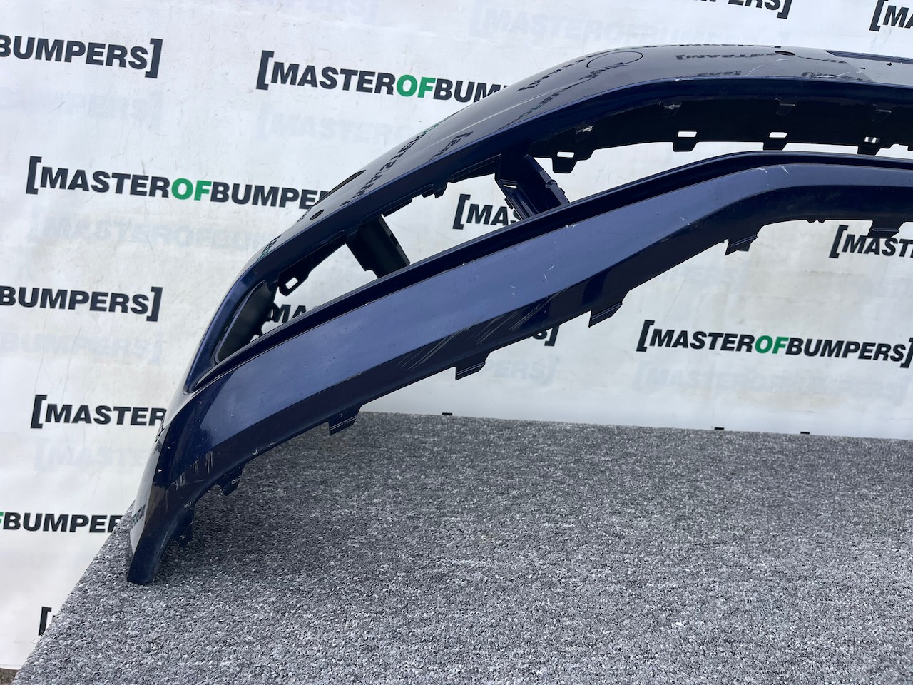 VW Touran Mk3 5t Mpv 2015-2020 Front Bumper Blue 4 Pdc + Jets Genuine [v407]