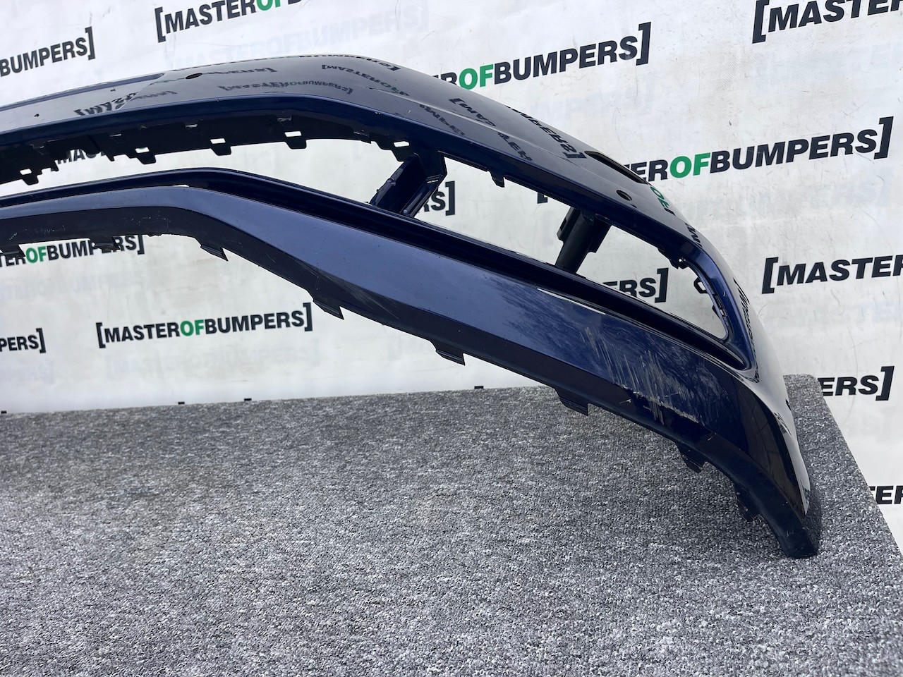 VW Touran Mk3 5t Mpv 2015-2020 Front Bumper Blue 4 Pdc + Jets Genuine [v407]