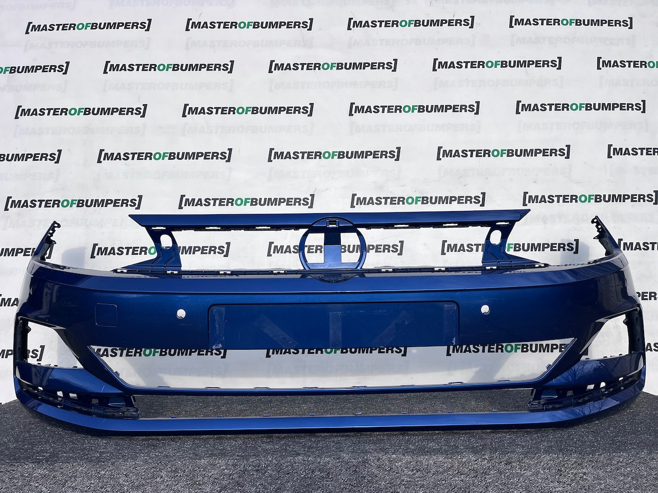 VW Polo Bluemotion Hatchback 2017-2021 Front Bumper 4 Pdc Genuine [v496]