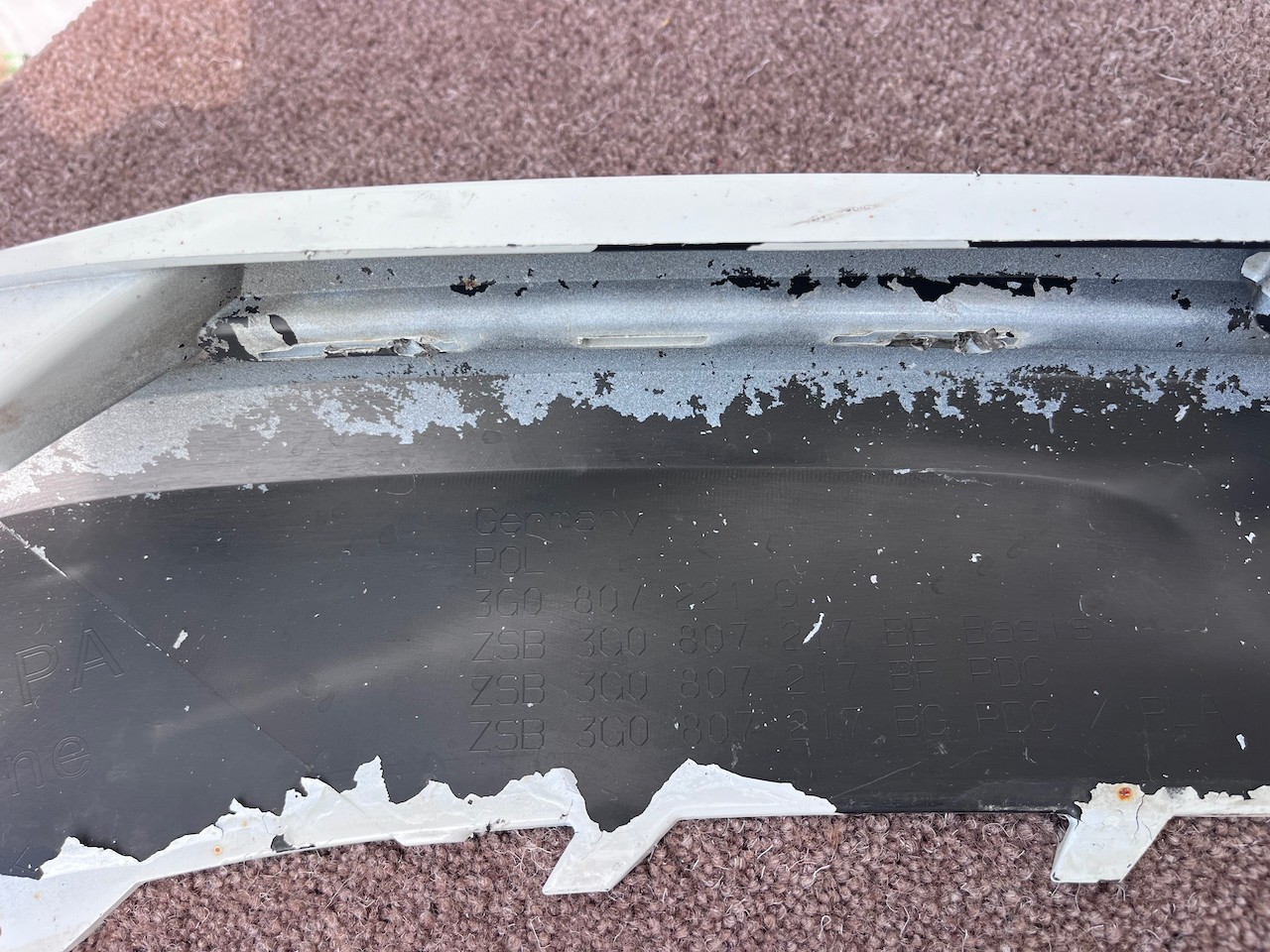 VW Passat Gte R-line B8 Lift Saloon 2020-2024 Front Bumper 4 Pdc Genuine [v658]