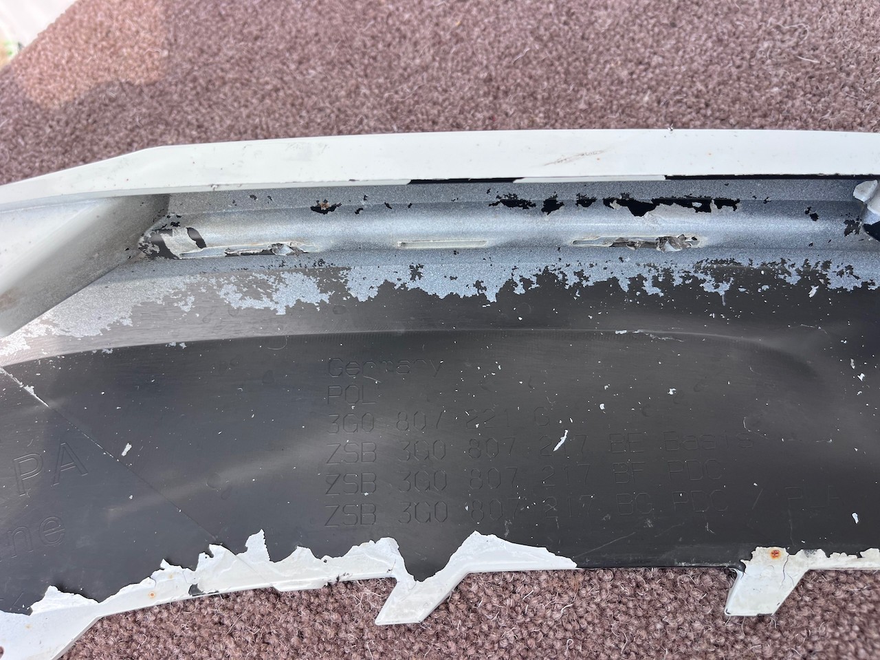 VW Passat Gte R-line B8 Lift Saloon 2020-2024 Front Bumper 4 Pdc Genuine [v658]