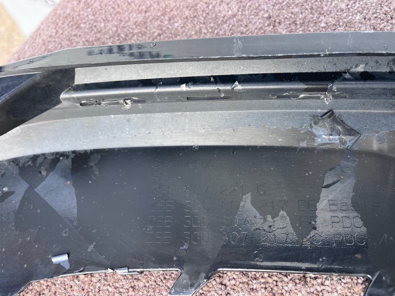 VW Passat Gte R-line B8 Lift Saloon 2020-2024 Front Bumper 4 Pdc Genuine [v659]