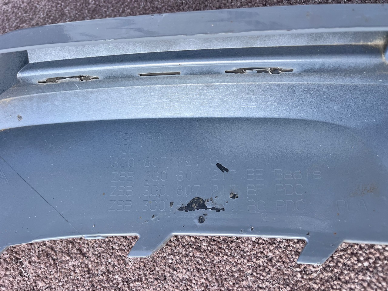VW Passat Gte R-line B8 Lift Saloon 2020-2024 Front Bumper 4 Pdc Genuine [v661]